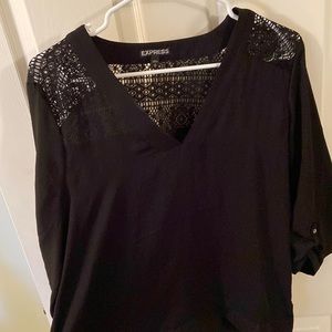 Express size medium black blouse.